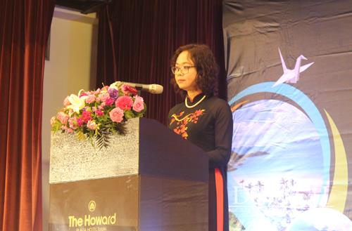 Phó Tổng cục trưởng Tổng cục Du lịch Nguyễn Thị Thanh Hương phát biểu khai mạc Chương trình